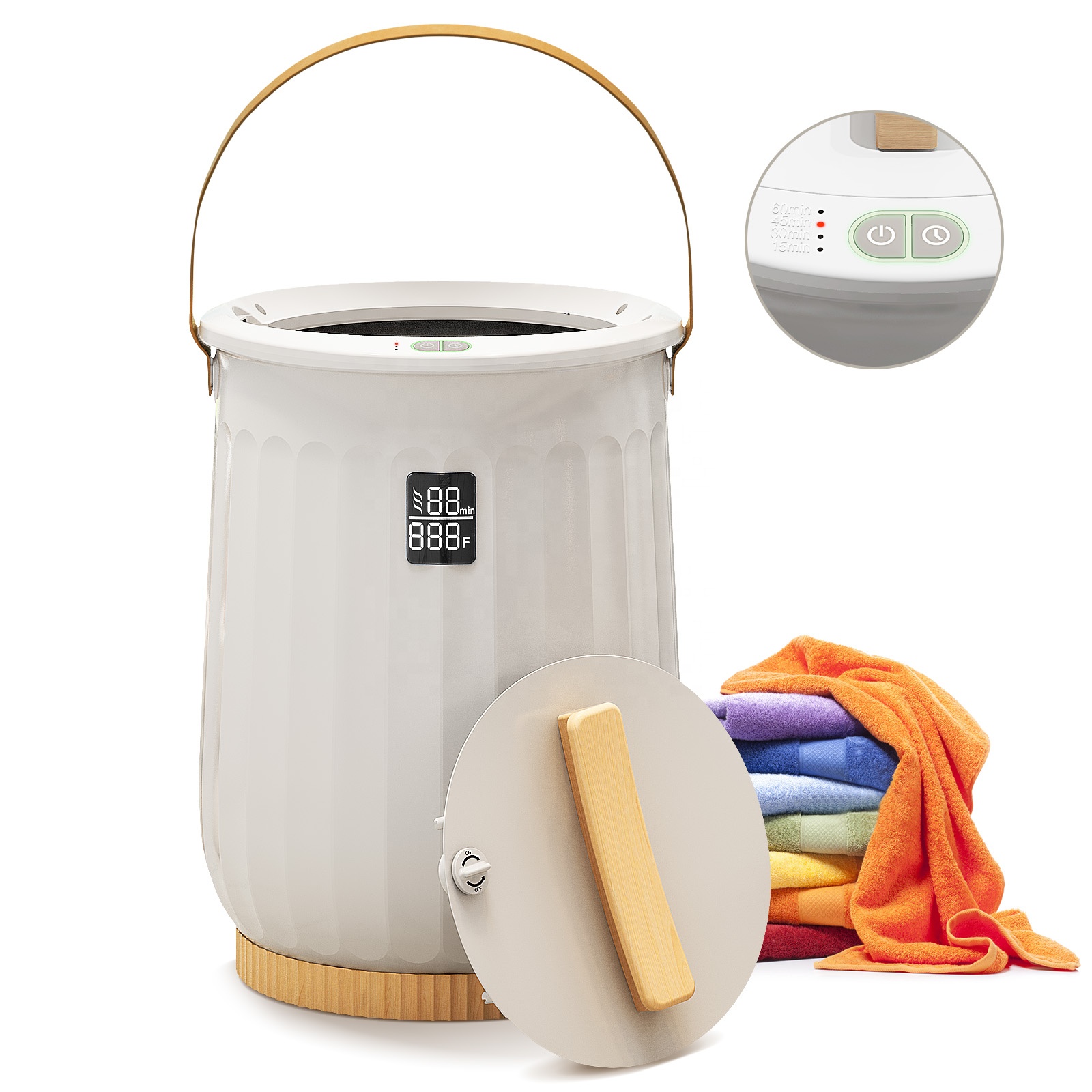 20L Towel Warmer Bucket with T - مراجعة Spa & Wellness Hotel Fitak * * * * وسعره