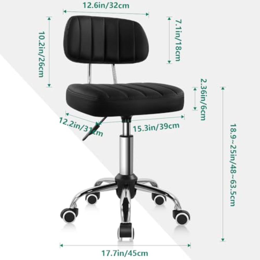 Square Swivel Stool with Wheel - مراجعة Spa & Wellness Hotel Fitak * * * * وسعره