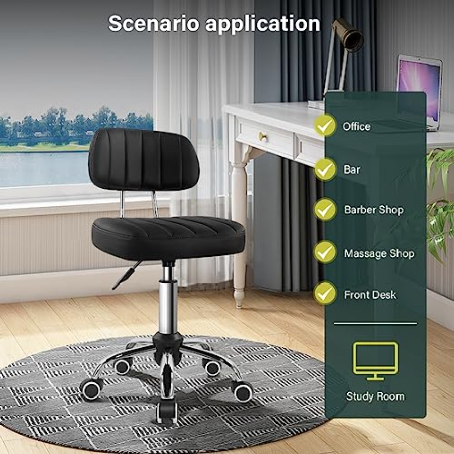 Square Swivel Stool with Wheel - مراجعة Spa & Wellness Hotel Fitak * * * * وسعره