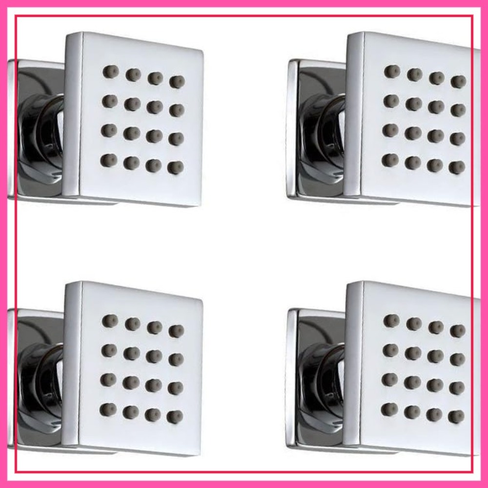 4 Pcs Square Solid Brass Showe - مراجعة Spa & Wellness Hotel Fitak * * * * وسعره