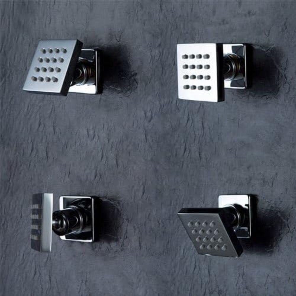 4 Pcs Square Solid Brass Showe - مراجعة Spa & Wellness Hotel Fitak * * * * وسعره