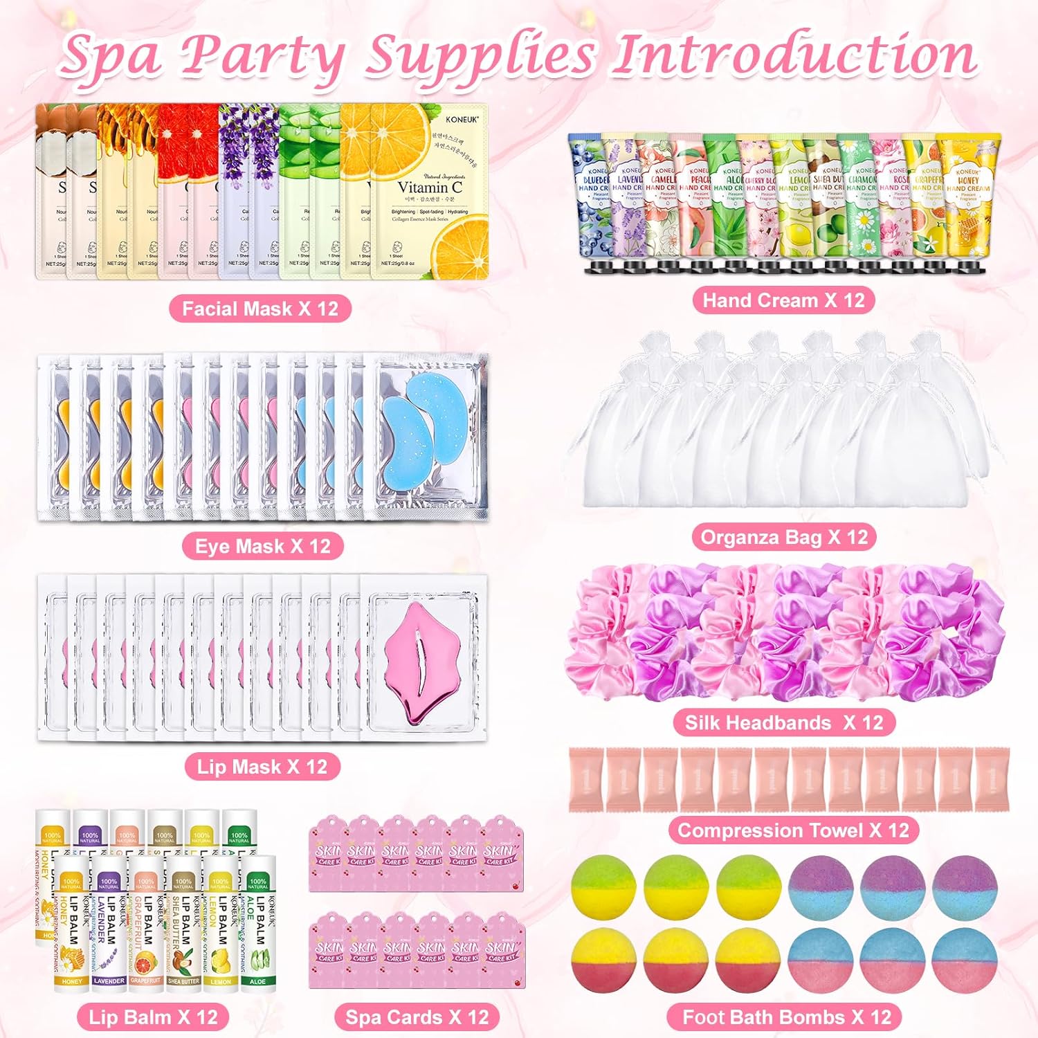 Spa Party Supplies Kit with 12 - مراجعة Spa & Wellness Hotel Fitak * * * * وسعره