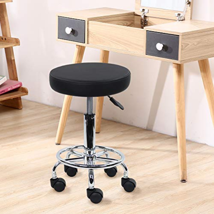 PU Leather Round Rolling Stool - مراجعة Spa & Wellness Hotel Fitak * * * * وسعره