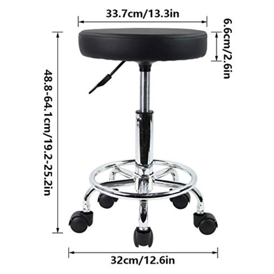 PU Leather Round Rolling Stool - مراجعة Spa & Wellness Hotel Fitak * * * * وسعره