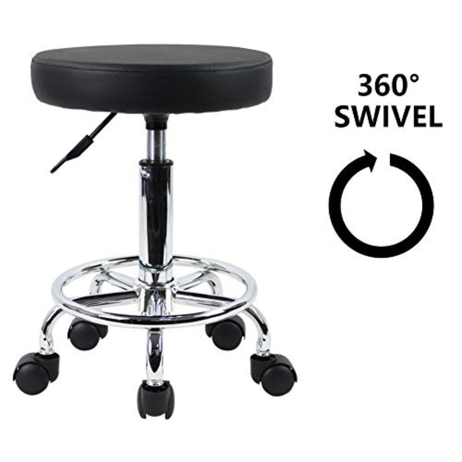 PU Leather Round Rolling Stool - مراجعة Spa & Wellness Hotel Fitak * * * * وسعره